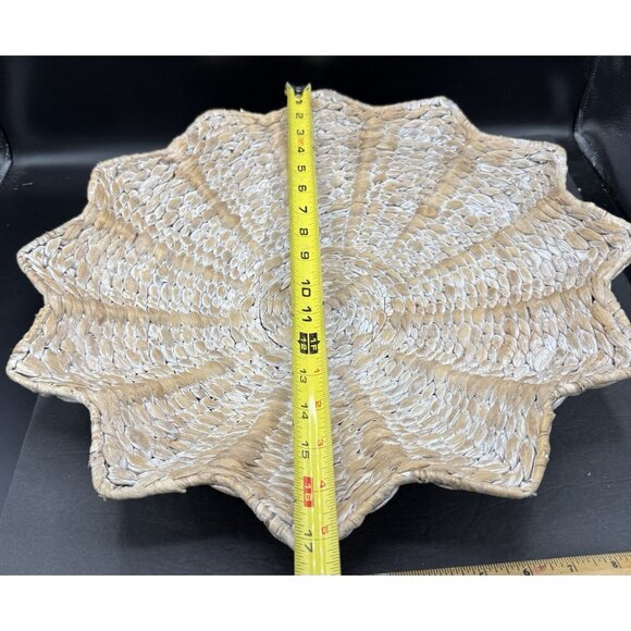 Woven Seagrass Wall Table Decor Star Basket Boho Sheik Farmhouse Coastal 17" - Picture 4 of 5